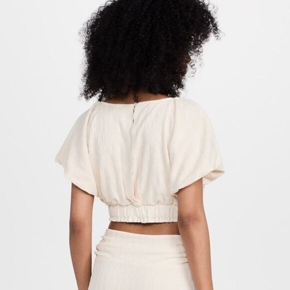 Free People Tovah Crop Top in Tofu Size L - Picture 4 of 12